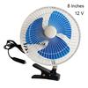 12/24V Car Mini Fan Low Noise Strong Wind Car Air Conditioning 180 Degree Rotating Adjustable Portable Cooling Cooler 8/10 Inch