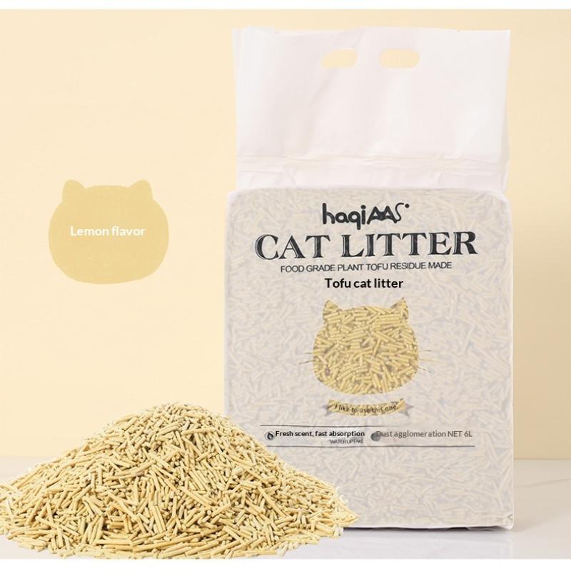 Originální rostlinná tofu kočkolit 6L Zelený čaj Směs rostlinné kočkolity Rychle hrudkující Potřeby pro domácí mazlíčky