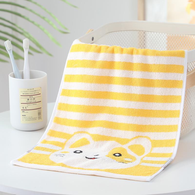 

Детское махровое полотенце с жаккардовым рисунком «Маленький тигр» Cat Light Yellow