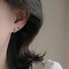 Gold-Plated Diamond Set Sterling Silver Ear Cuffs - Women's Versatile Luxury Earrings