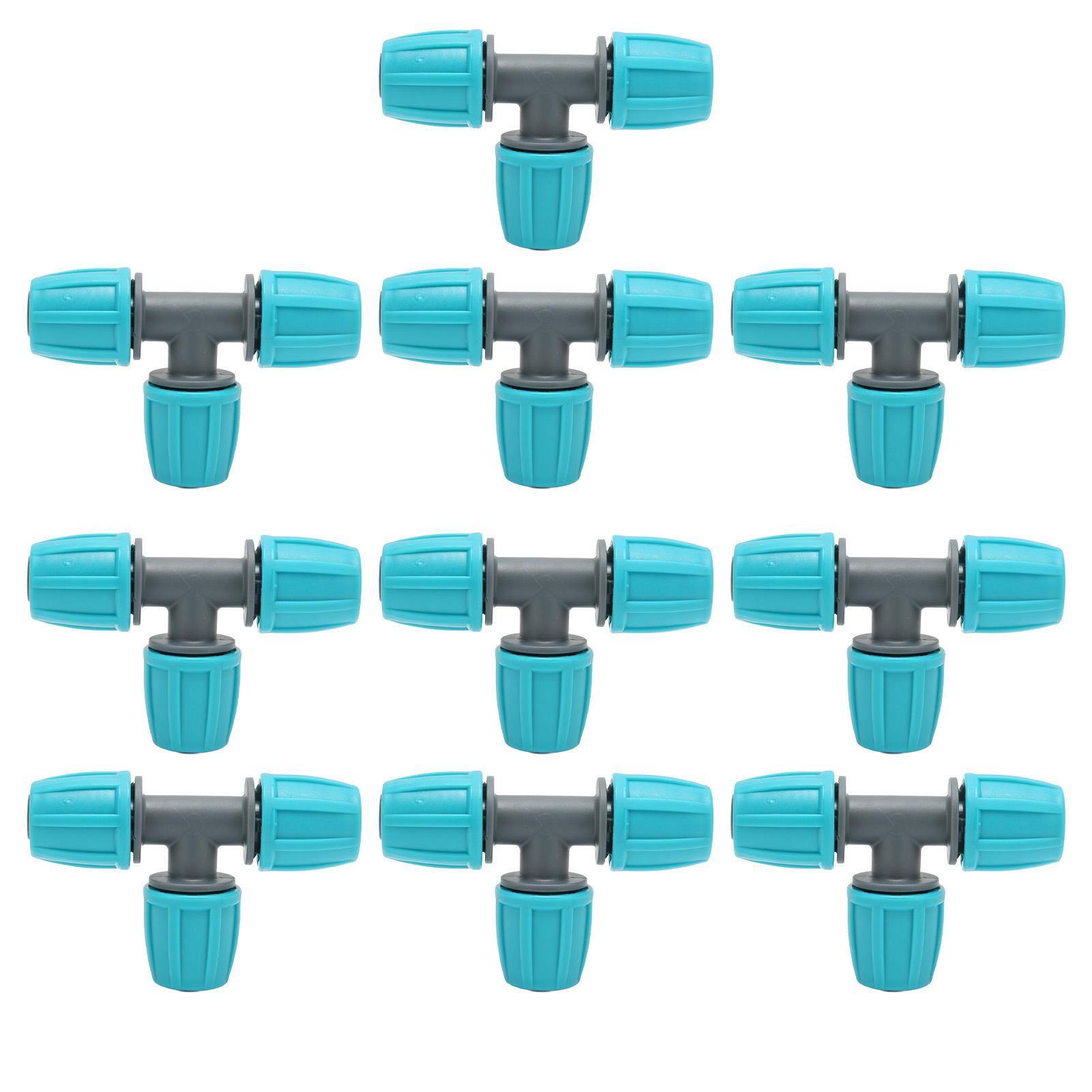 

20 ШТ 16мм Трійник для труб ПЕ Трійник для зрошувальних трубок для теплиць, садів, сільського господарства 9,3x6 см