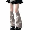 Y2K Leg Warmers Knitted Knee High Stockings Spicy Girl Leg Covers  Women