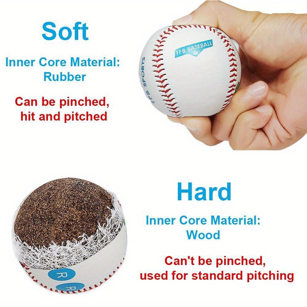 9 Inch Competition Training Baseball PVC Games Practice Baseball Outdoor Practice Baseball Training Aid for Pitching