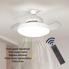 Fan Light Memory Function LED Fan Light Low Noise Color Temperature Adjustable Stepless Dimming Remote Control for Bedroom