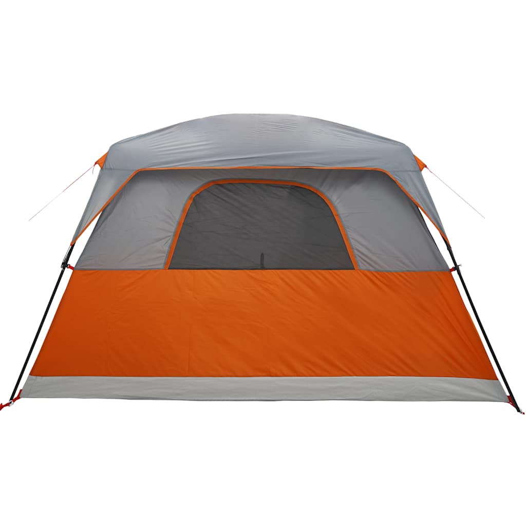 Family Tent for 6 Persons Orange Waterproof
