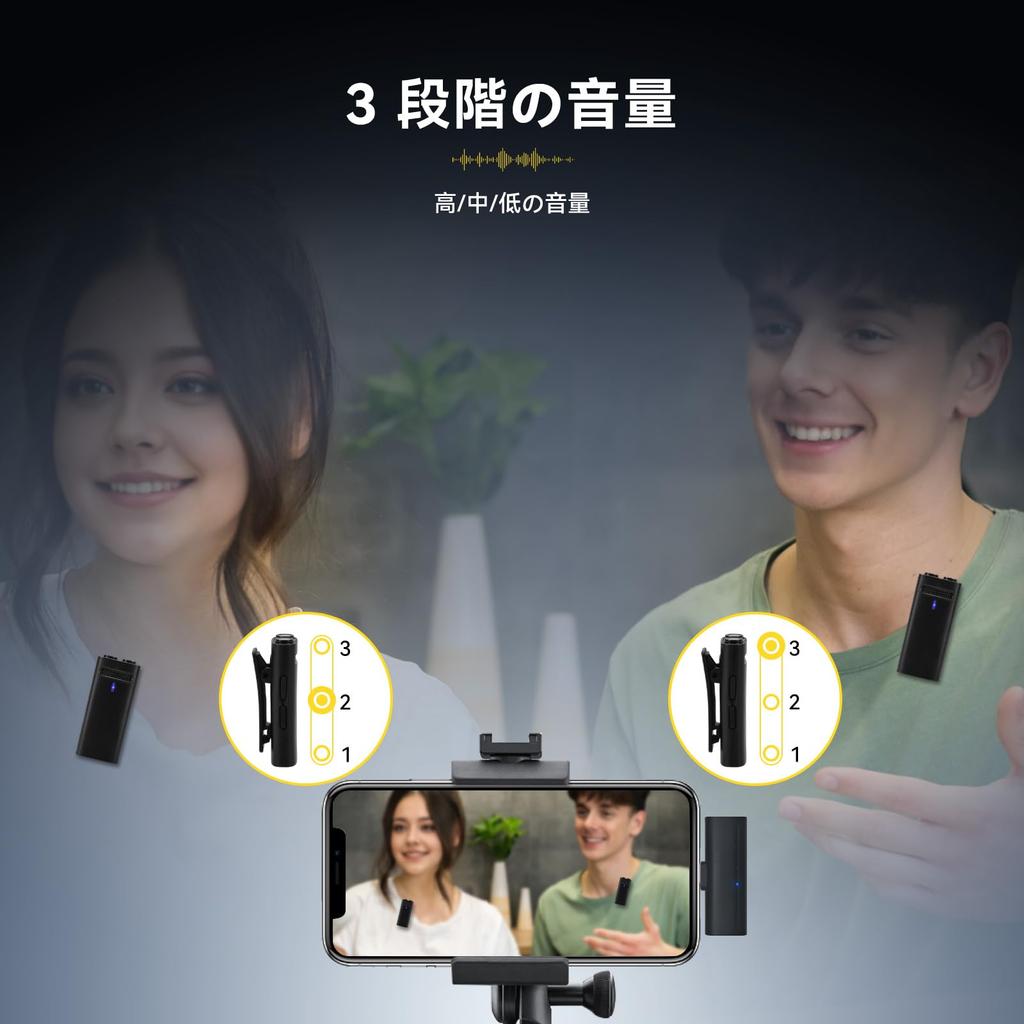 Retekess TG103 New Wireless Lavalier Microphone Mics 2 Compatible with AI Noise Includes Storage Can Be Used While Simply Plug No App Ideal for