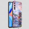 Pink Sunset Mountain Case For Realme C67 C63 C55 C53 C35 C25 C21 GT 2 3 5 6 10 11 12 13 Pro Plus 5G Soft TPU Phone Cover Fundas