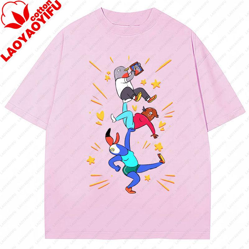 Neuer Stil TucaBertie T-Shirt Lustiges Cartoon-Thema Streetwear Harajuku Kreativität T-Shirt Unisex Kleidung Unisex T-Shirts