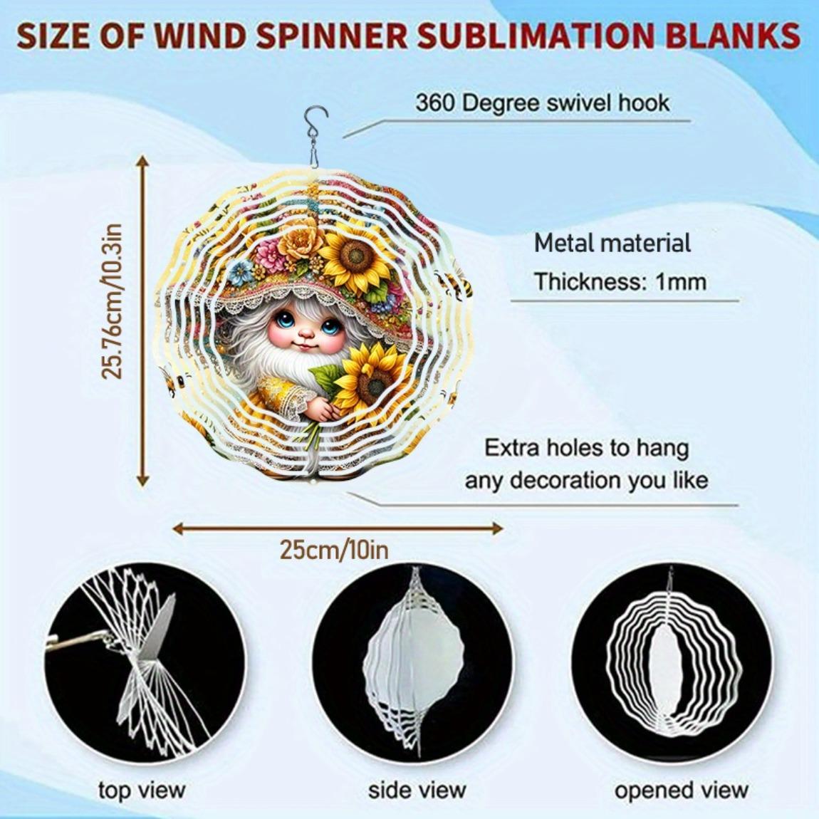 

Улыбающийся гном, колокольчик ветра с подсолнухами, металлический декор для сада на открытом воздухе, вращающаяся ветряная мельница, причудливый, прочный, не требует батареек для дома, двора