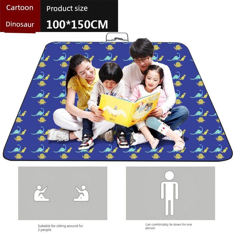 Portable Folding Picnic Mat, Thickened Oxford Cloth Moisture-Proof Mat, Beach Grass Waterproof Dirt-Proof Floor Mat