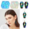 Silicone Mold DIY Hexagonal Cross Earring Keychain Pendant Mould Resin Molds