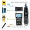 Network Cable Tester, Ethernet Wire Tracer with NCV & Lamp for CAT5 CAT6, PoE Tester Detect Voltage Measure Fault Distance by TDR NF-8209