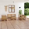 Day and Night - Day and Night Garden Furniture 7 Pieces Honey Brown Solid Pine Wood