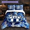 Biancheria da letto a tema FC Zürich Set 3 Pezzi Copripiumino Biancheria da letto decorativa per camera da letto per adolescenti Decorazione per la casa