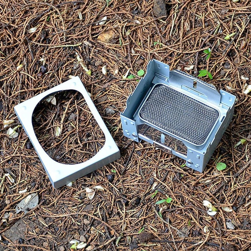 Camping Furnace Heating Rack Mini Multifunctional Pocket Size Folding for Outdoor Sports RV