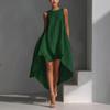 Asymmetrical Hem Sleeveless Cotton Linen Dress - Women's Spring 2026 Collection