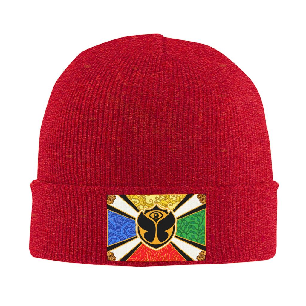 Tomorrowland Skullies Beanies Caps For Unisex WoUnisex Winter Warm Knit Hat Adult Belgian Electronic Dance Music Festival Bonnet Hats