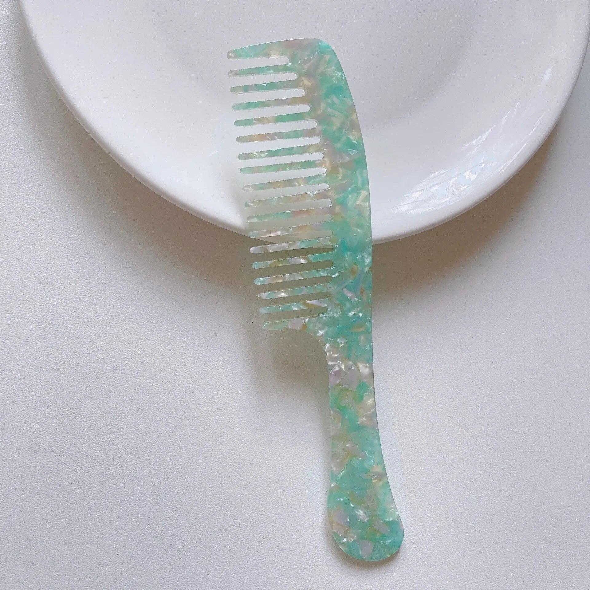 

Ацетатная расческа для укладки волос, красочная парикмахерская расческа, щетка для волос для женщин и девочек, аксессуары для укладки волос в парикмахерском салоне, расческа для волос