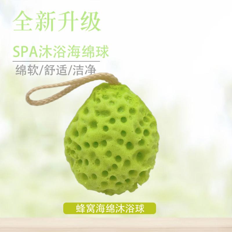 

Honeycomb Bath Ball Bathroom Cotton Household Soft Cheese Cute Children s Body Scrubbing Bath Balls Foaming Bath Sponges зелёный