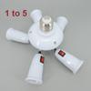 E27 TO 2 3 4 5 E27 Power Socket Way In 1 LED Light Bulbs Light Flexible Holder Base Switch Splitter Converter AC Power Lamp
