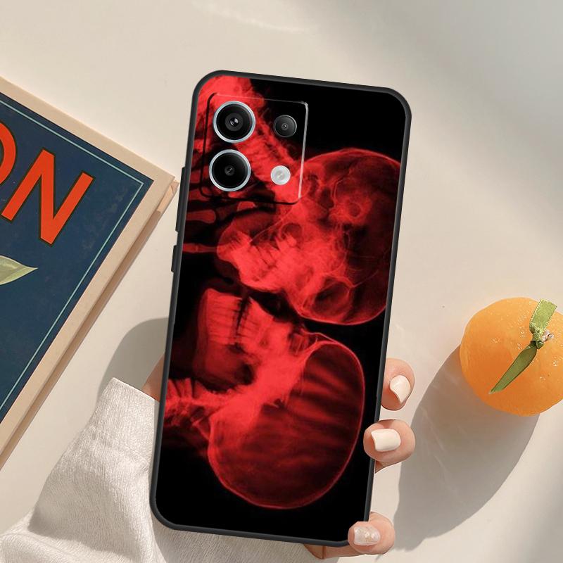 Xray Art Aesthetic Skull Funda For Xiaomi Redmi Note 14 13 Pro 9 10 11 12 9S 10S 11S 12S Redmi 13C 10C 12C 14C Case