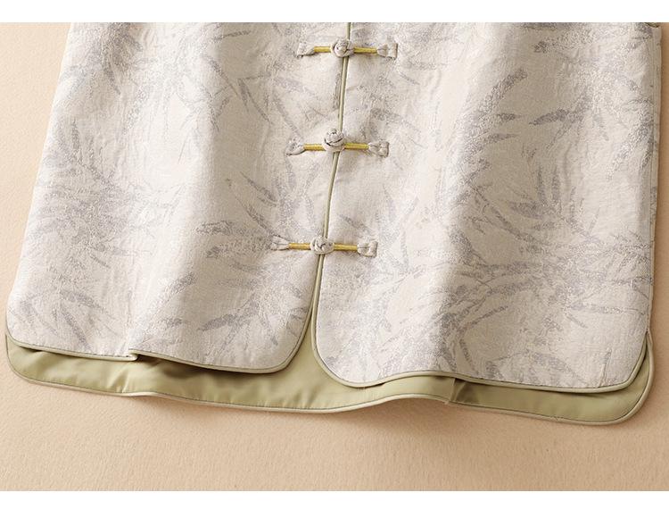 High-End Zen Style Women's Chinese Vest - Autumn Lightweight, Plus Size, Frog Button Design