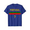 Portuguese Fan Football Shirt Cotton Short Sleeve T-shirt Round Neck Four Seasons Breathable MenStyle Comfortable