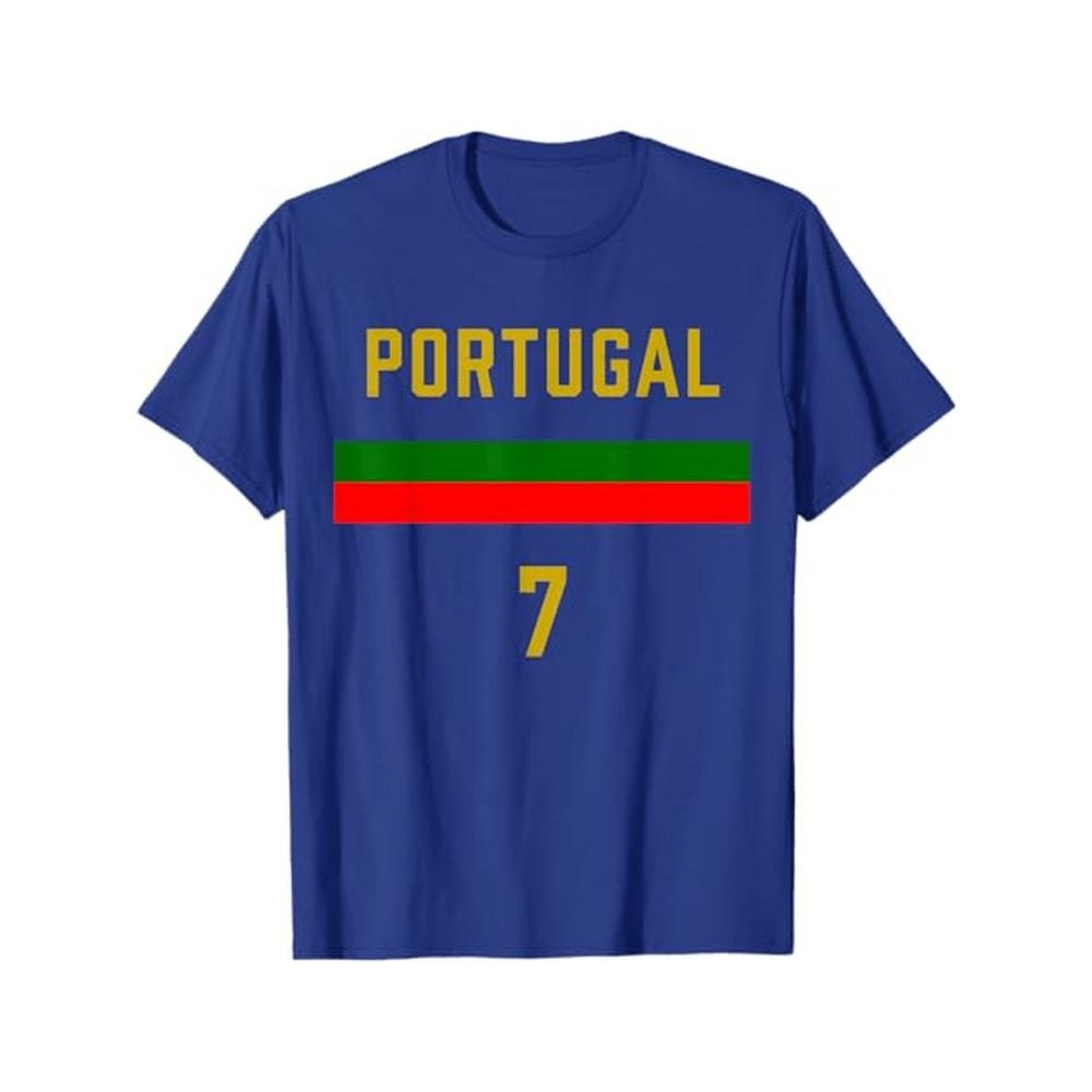 Portuguese Fan Football Shirt Cotton Short Sleeve T-shirt Round Neck Four Seasons Breathable MenStyle Comfortable