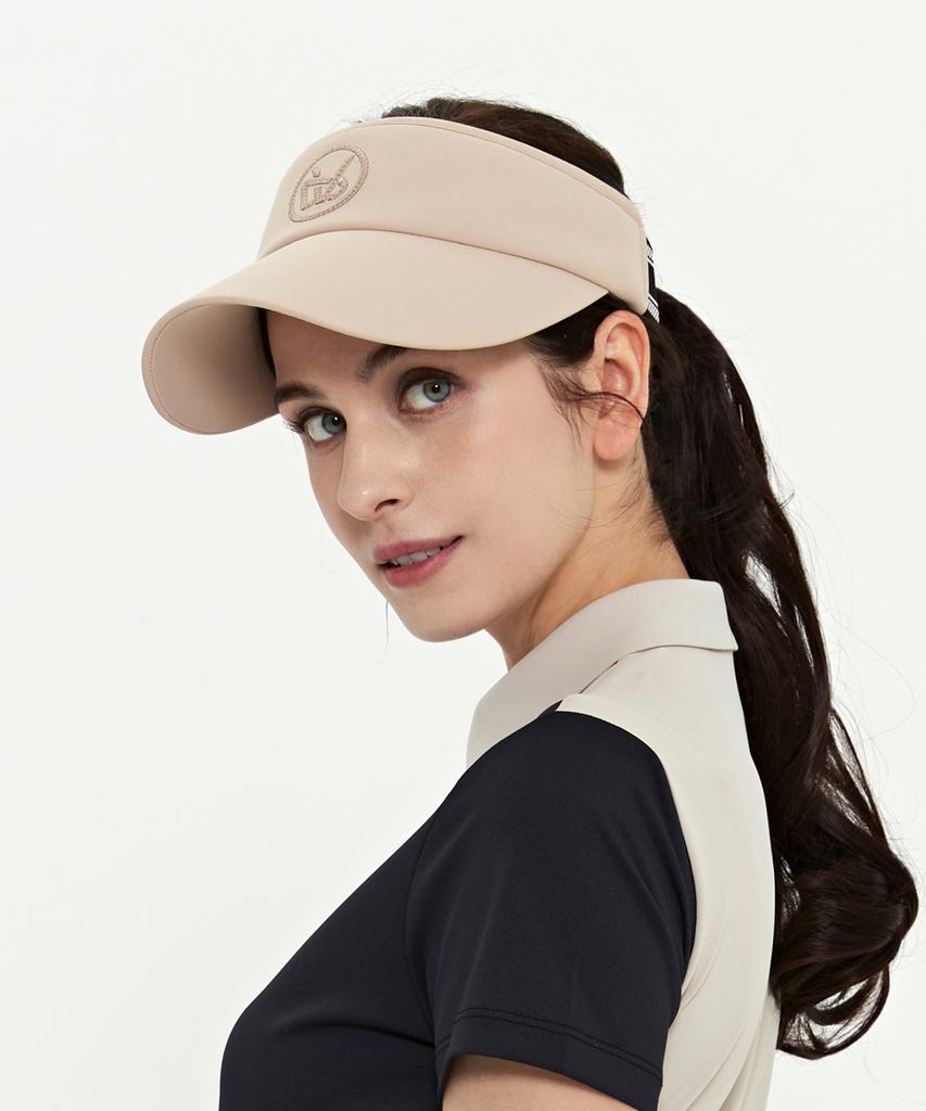 DUVIK Women'S Sporty Patch Back Banding Sun Visor Dd1Wap745Bg