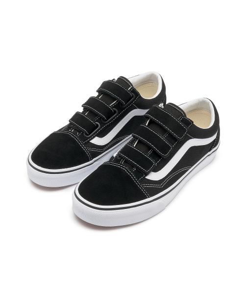 Vans Old Skool Velcro - (Suede/Canvas) Black:True White VN0A3D29OIU1 [Shipped from Korea] 100% Authentic