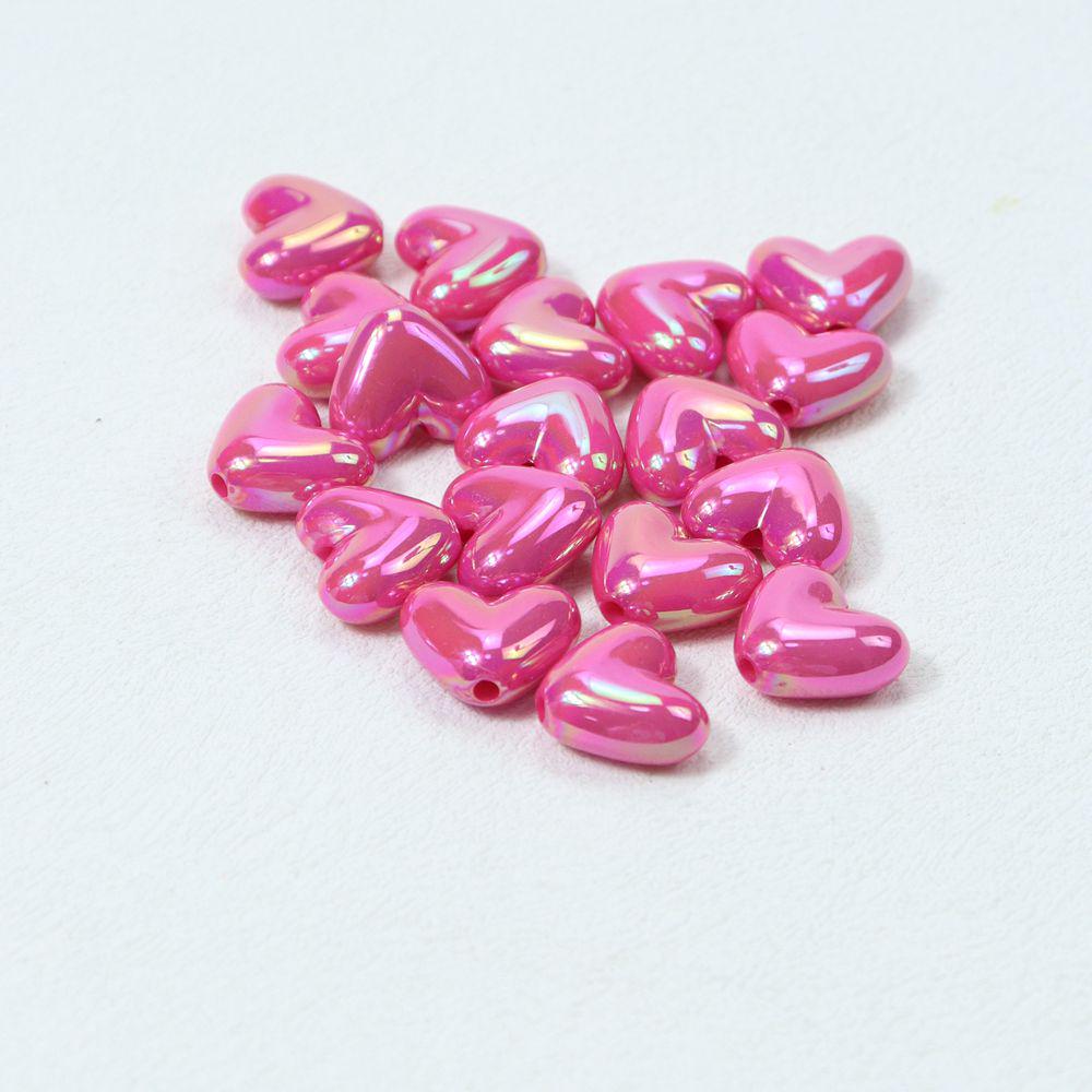 Colorful Heart Beads for DIY Phone Chains, Bracelets, Car Ornaments, and Clothing Accessories