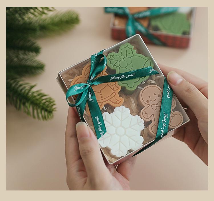 Coffret Cadeau Bougies Parfumées Bonhomme de Neige & Pain d'Épices Festif