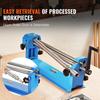 Slip Roll Machine, 610 mm Forming Width, Sheet Metal Slip Roller Rolling Bending Machine, with 2 Detachable Rollers for Low Carbon Steel Copper Sheet