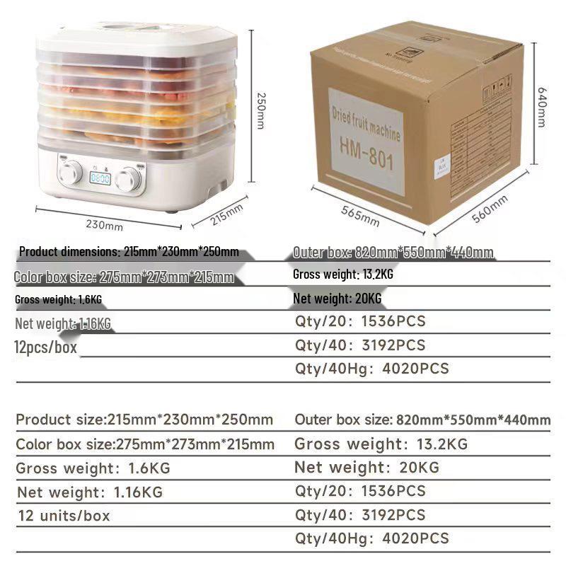Domowy dehydrator do owoców i warzyw: Maszyna do przekąsek i suszonych owoców