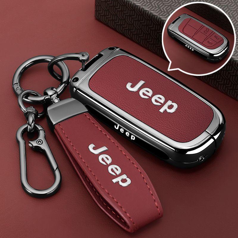 Mpxf10 Metal Car Smart Key Case Cover Shell For Jeep Grand Cherokee WK2 KL Wrangler JK Renegade Commander Compass 2018 2022 Accessories