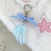 Cute Kawaii Japanese Style Keychain Bag Decoration with Angel Wing Bowknot Charm for Girls Fashion Accessory