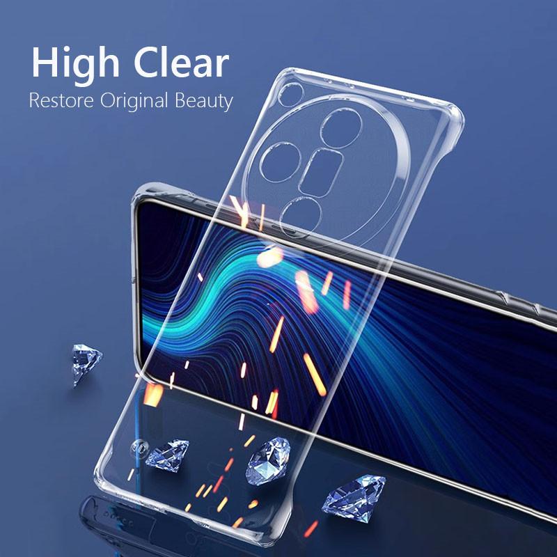 Frameless Slim Clear Hard Back Cover Case On For OPPO Find X7 Ultra FindX7 X7Ultra 5G ShockProof Coque Phone Cases