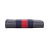 Gucci GG Supreme Presbyopia Logo Striped Web Short Bifold Canvas and Leather Wallet Mini Men's Black Gray
