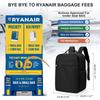 Ryanair Backpack 40x20x25 Cabin Bag, Hand Luggage Travel Backpack for Easyjet Cabin Bag 45x36x20, Laptop Backpack for Women/Men