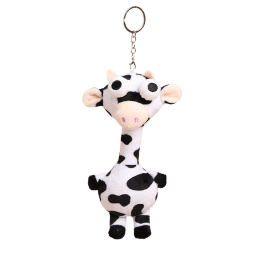 

Cute Style Giraffe Bag Pendant White Color Pink Pig Plush Pendant Bag Decoration Style B