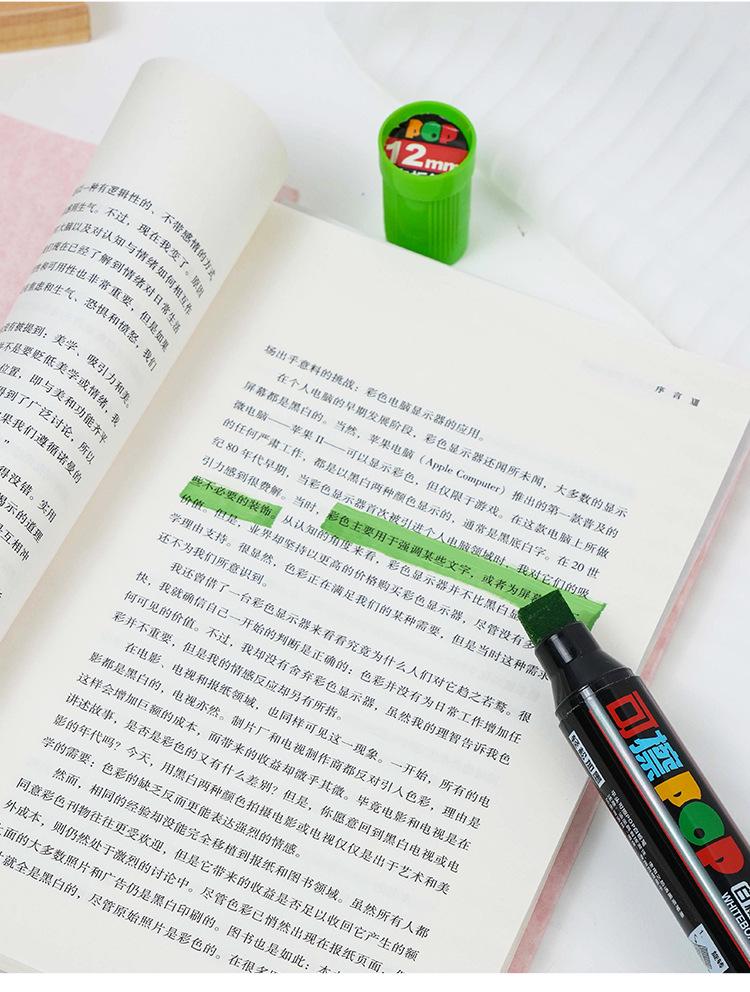Shield 12mm Wide Tip Whiteboard Marker - Erasable, Refillable, Water-Based Pen for Teachers and Drawing Boards