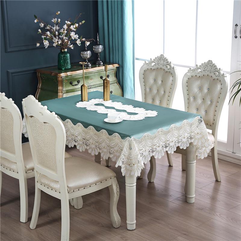European Light Luxury Suede Embroidery Diamond-inlaid Household Decorative Tablecloth Home Textile