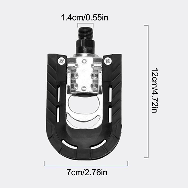 

Non-Slip Folding Bike Pedals Aluminum Alloy Construction for Electric Bikes and Mountain Bicycles чорний