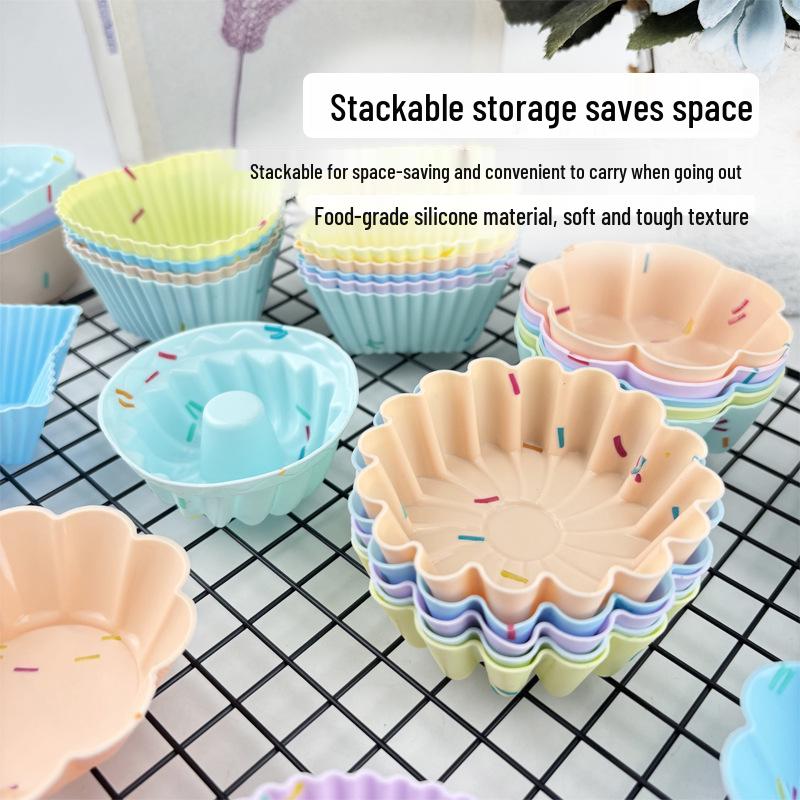 Silicone Muffin & Cake Cup Liner Mold Set