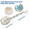 Frozen 2 Kids Elsa Dress Set with Crown, Wig and Accessories, Ice Queen, Fine Fabric, 5-6 Years, 130cm, Blue