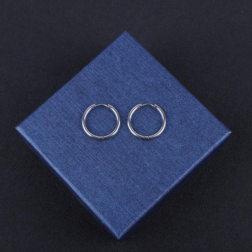 1Pcs Circle Hoop Earring for Women Men Ear Rings Ear Huggie 6-18mm