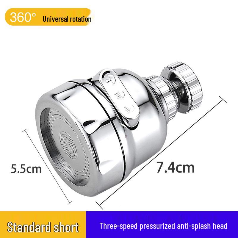 Universal Kitchen Faucet Swivel Extension: Splash-Proof Sink Booster & Water Purifier