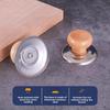 Wooden Pot Cover Stainless Steel Top Bead Heat Resistant Universal Pot Cover Handle Kitchen Accessories