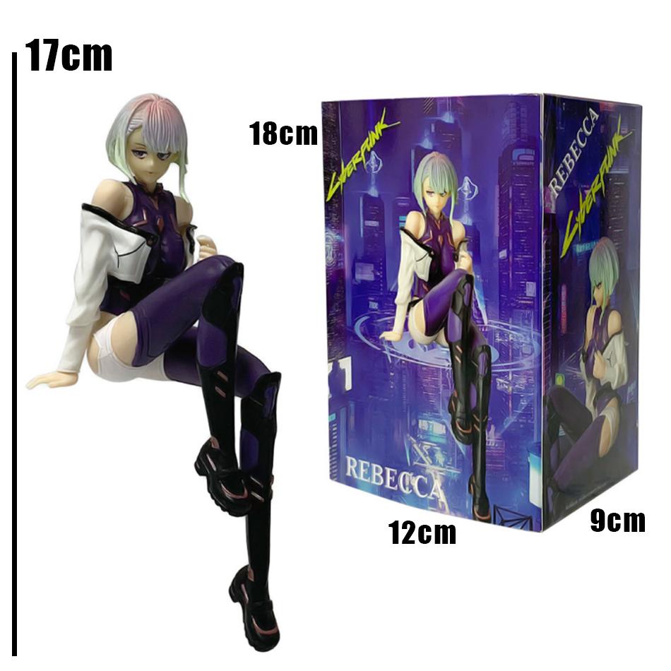Auf Lager Angebot Cyberpunk Lucy 17cm Sitzende Pose PVC Anime Figur Sammlermodell Spielzeug Geschenk Neujahrsgeschenk