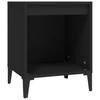 Nightstand Black 40x35x50 Cm